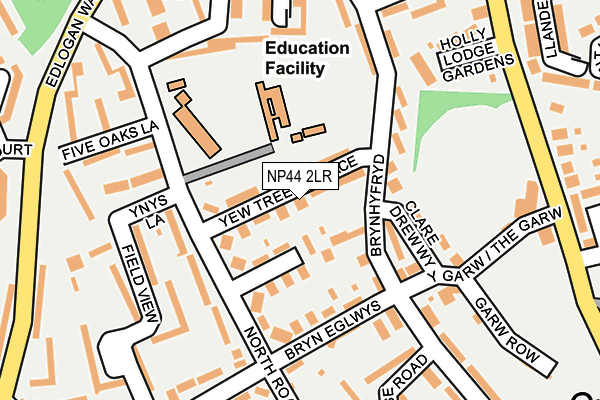 NP44 2LR map - OS OpenMap – Local (Ordnance Survey)