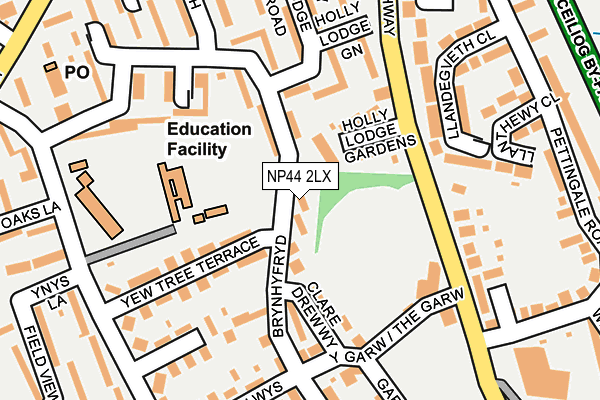 NP44 2LX map - OS OpenMap – Local (Ordnance Survey)