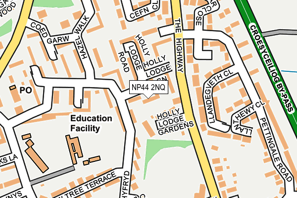 NP44 2NQ map - OS OpenMap – Local (Ordnance Survey)