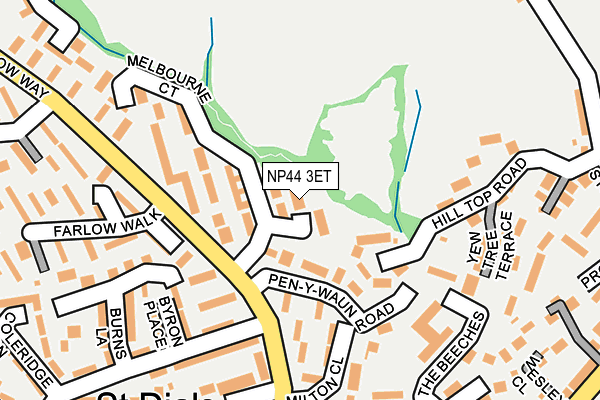 NP44 3ET map - OS OpenMap – Local (Ordnance Survey)