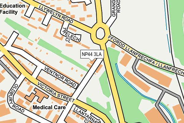 NP44 3LA map - OS OpenMap – Local (Ordnance Survey)