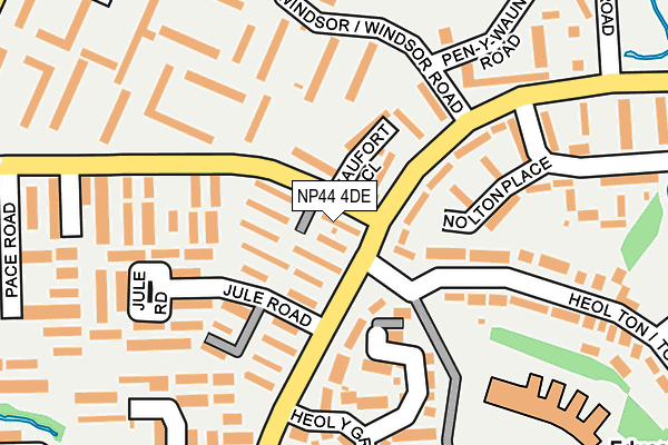 NP44 4DE map - OS OpenMap – Local (Ordnance Survey)
