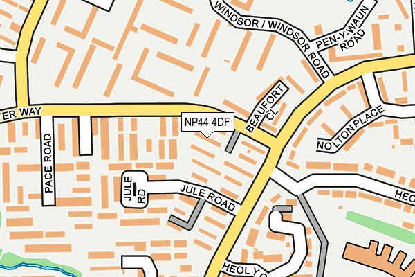NP44 4DF map - OS OpenMap – Local (Ordnance Survey)