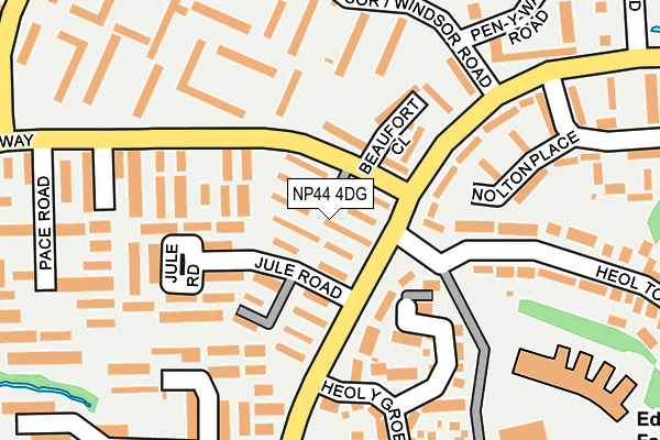 NP44 4DG map - OS OpenMap – Local (Ordnance Survey)