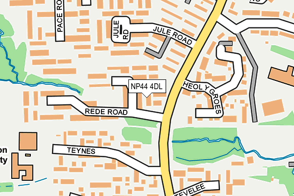 NP44 4DL map - OS OpenMap – Local (Ordnance Survey)