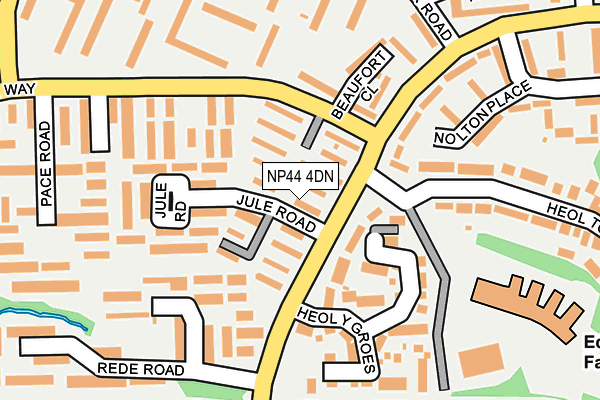 NP44 4DN map - OS OpenMap – Local (Ordnance Survey)