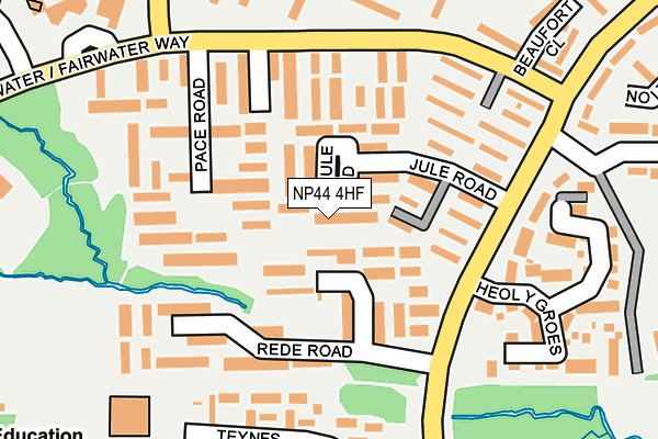 NP44 4HF map - OS OpenMap – Local (Ordnance Survey)