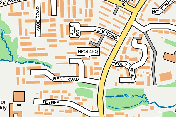 NP44 4HQ map - OS OpenMap – Local (Ordnance Survey)