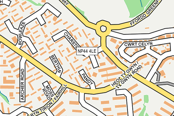 NP44 4LE map - OS OpenMap – Local (Ordnance Survey)