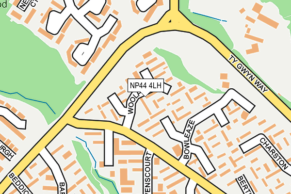 NP44 4LH map - OS OpenMap – Local (Ordnance Survey)