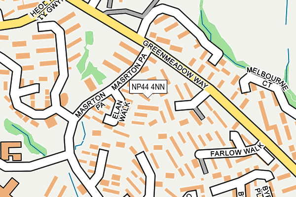 NP44 4NN map - OS OpenMap – Local (Ordnance Survey)