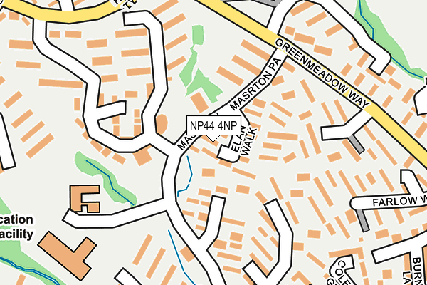 NP44 4NP map - OS OpenMap – Local (Ordnance Survey)