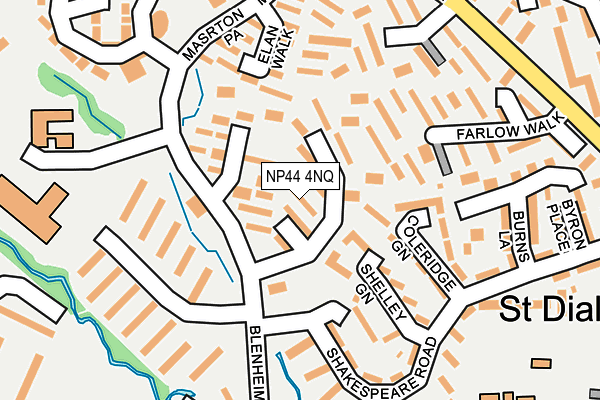 NP44 4NQ map - OS OpenMap – Local (Ordnance Survey)