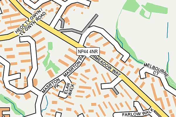 NP44 4NR map - OS OpenMap – Local (Ordnance Survey)