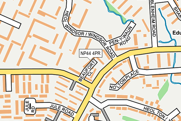 NP44 4PR map - OS OpenMap – Local (Ordnance Survey)