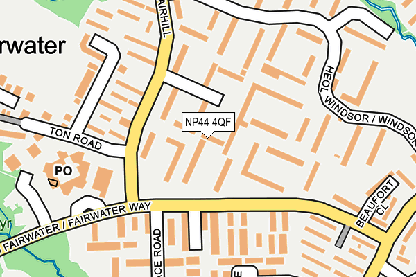 NP44 4QF map - OS OpenMap – Local (Ordnance Survey)