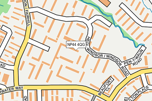NP44 4QG map - OS OpenMap – Local (Ordnance Survey)