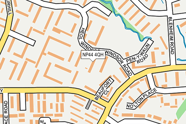 NP44 4QH map - OS OpenMap – Local (Ordnance Survey)