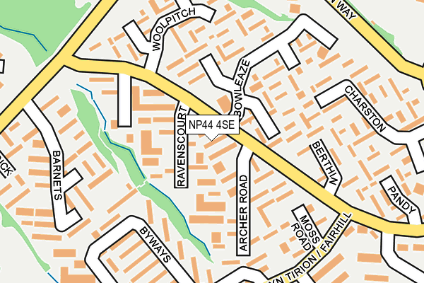 NP44 4SE map - OS OpenMap – Local (Ordnance Survey)
