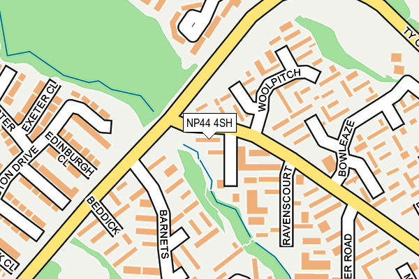 NP44 4SH map - OS OpenMap – Local (Ordnance Survey)