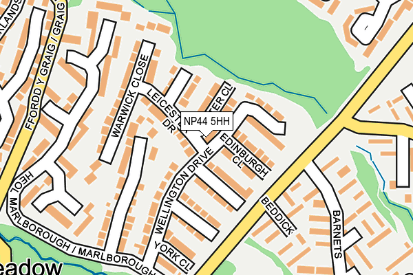NP44 5HH map - OS OpenMap – Local (Ordnance Survey)