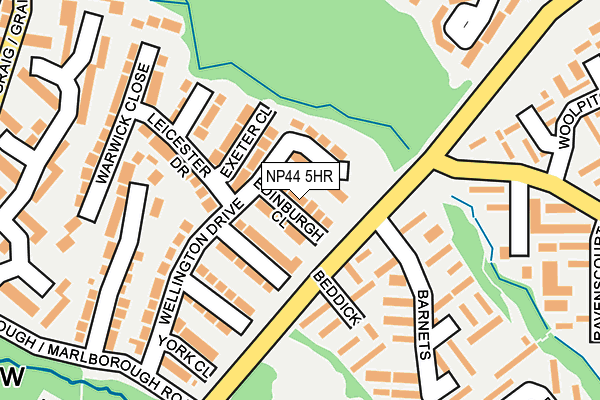 NP44 5HR map - OS OpenMap – Local (Ordnance Survey)