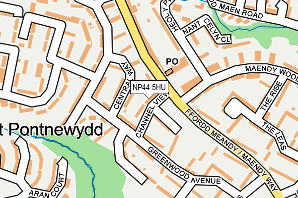 NP44 5HU map - OS OpenMap – Local (Ordnance Survey)