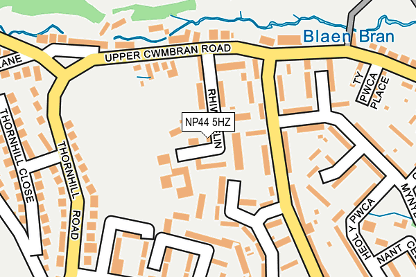 NP44 5HZ map - OS OpenMap – Local (Ordnance Survey)