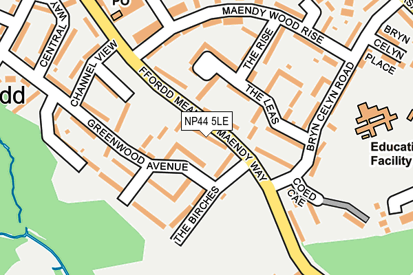 NP44 5LE map - OS OpenMap – Local (Ordnance Survey)