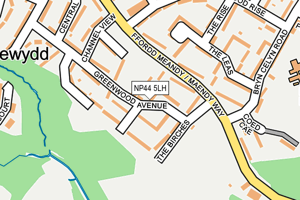 NP44 5LH map - OS OpenMap – Local (Ordnance Survey)