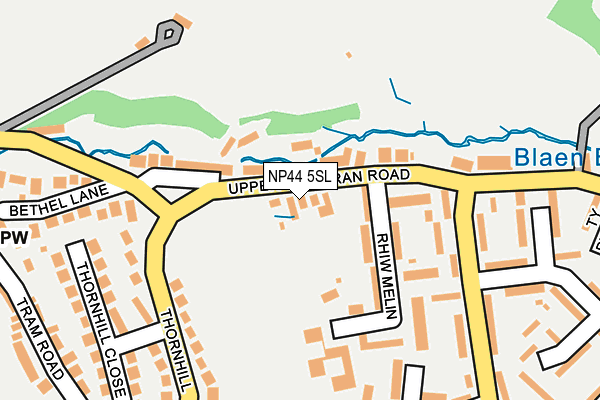 NP44 5SL map - OS OpenMap – Local (Ordnance Survey)