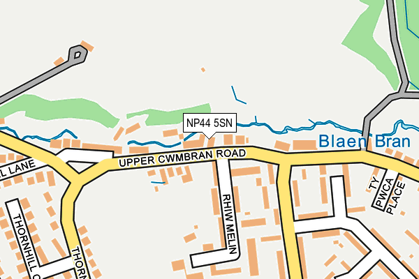 NP44 5SN map - OS OpenMap – Local (Ordnance Survey)
