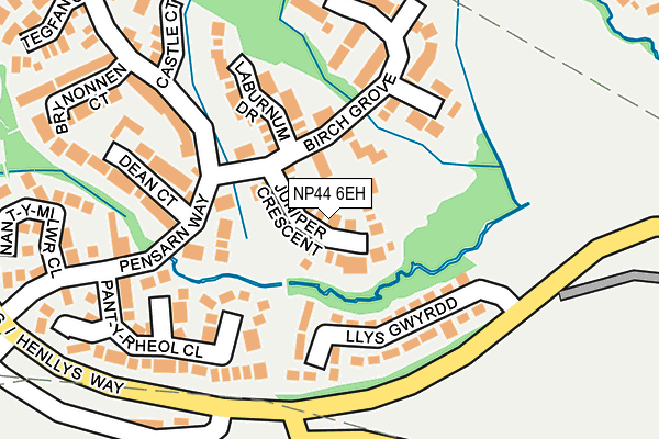 NP44 6EH map - OS OpenMap – Local (Ordnance Survey)