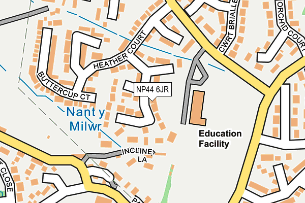 NP44 6JR map - OS OpenMap – Local (Ordnance Survey)