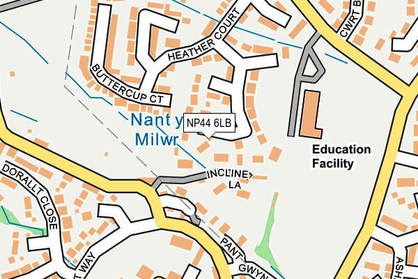 NP44 6LB map - OS OpenMap – Local (Ordnance Survey)