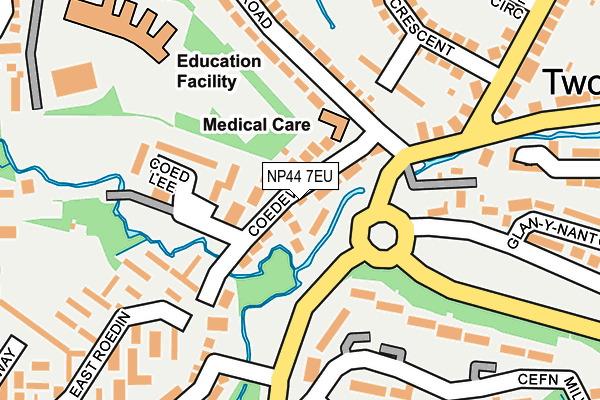 NP44 7EU map - OS OpenMap – Local (Ordnance Survey)