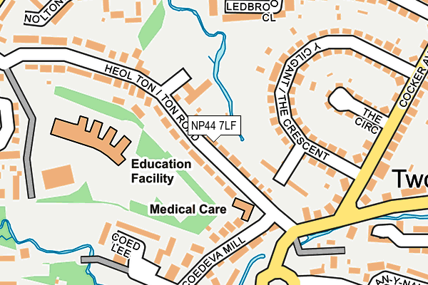 NP44 7LF map - OS OpenMap – Local (Ordnance Survey)