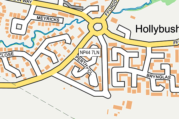 NP44 7LN map - OS OpenMap – Local (Ordnance Survey)