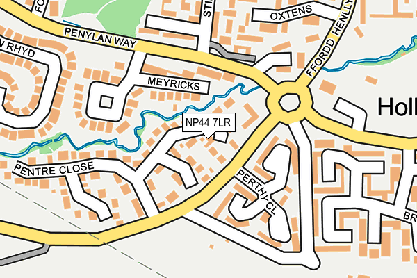 NP44 7LR map - OS OpenMap – Local (Ordnance Survey)