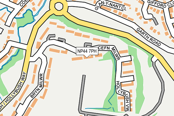 NP44 7PH map - OS OpenMap – Local (Ordnance Survey)