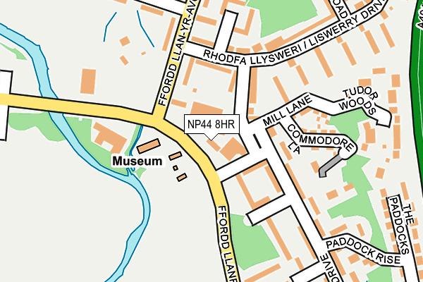 NP44 8HR map - OS OpenMap – Local (Ordnance Survey)
