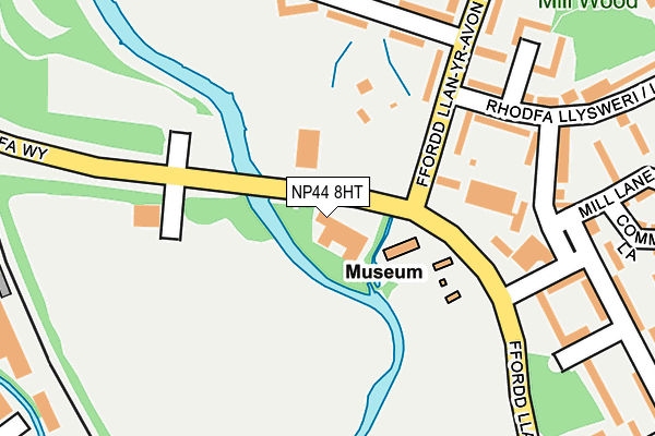 NP44 8HT map - OS OpenMap – Local (Ordnance Survey)