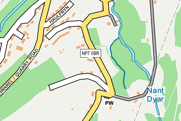NP7 0BR map - OS OpenMap – Local (Ordnance Survey)