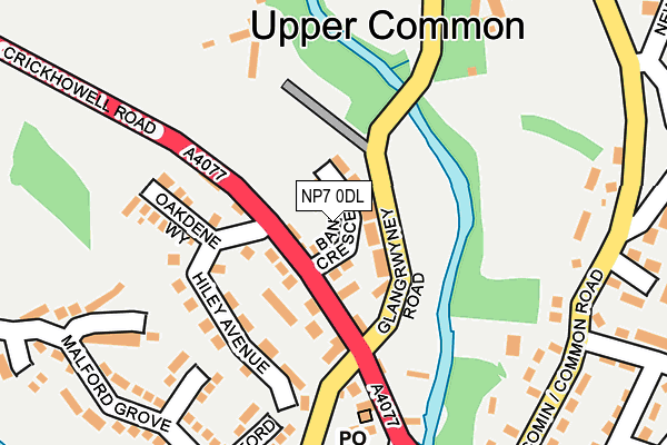 NP7 0DL map - OS OpenMap – Local (Ordnance Survey)