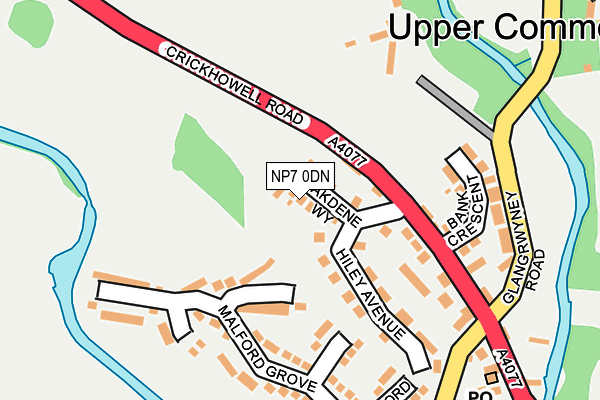 NP7 0DN map - OS OpenMap – Local (Ordnance Survey)