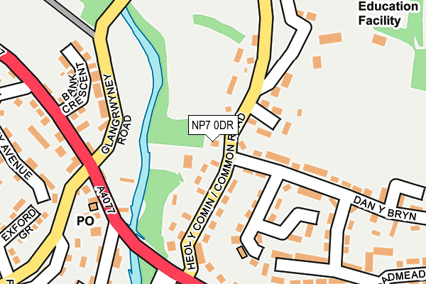 NP7 0DR map - OS OpenMap – Local (Ordnance Survey)