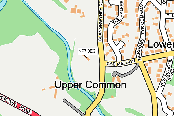 NP7 0EG map - OS OpenMap – Local (Ordnance Survey)