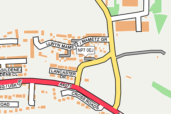 NP7 0EJ map - OS OpenMap – Local (Ordnance Survey)