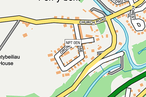 NP7 0EN map - OS OpenMap – Local (Ordnance Survey)