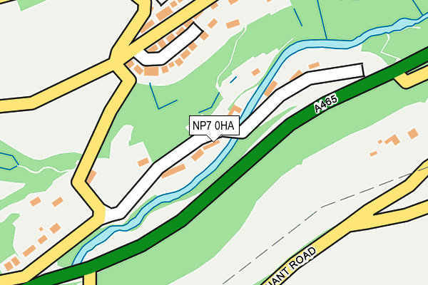 NP7 0HA map - OS OpenMap – Local (Ordnance Survey)